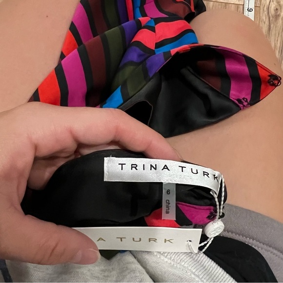 NWT Trina Turk Logan Striped Shift Dress Retro - Picture 6 of 7